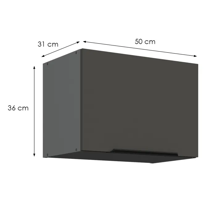 Kuchynská skrinka Aria-Gr/Ant Anti Fingerprint 50gu-36 1f