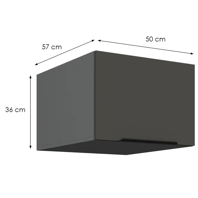 Kuchynská skrinka Aria-Gr/Ant Anti Fingerprint 50 Nagu-36 1f