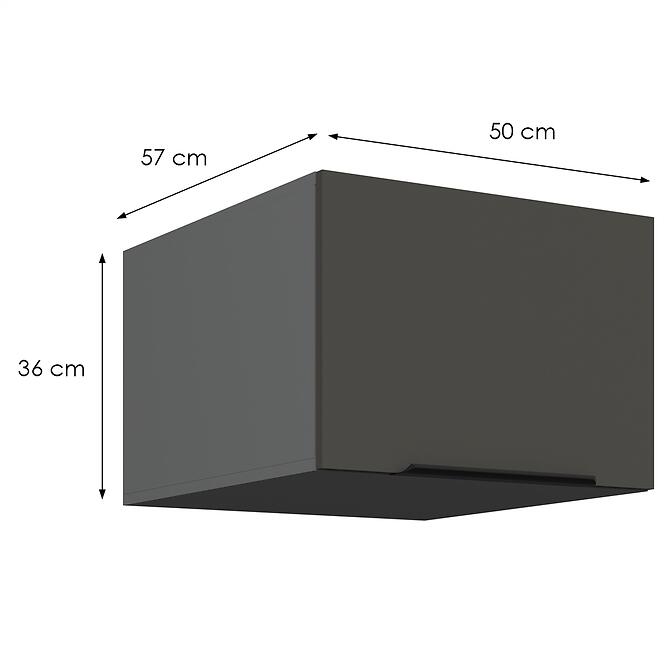 Kuchynská skrinka Aria-Gr/Ant Anti Fingerprint 50 Nagu-36 1f,2