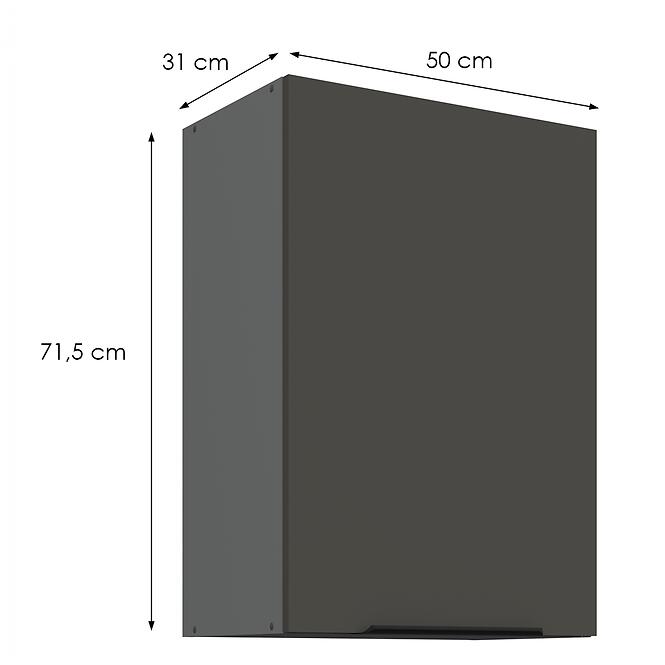 Kuchynská skrinka Aria-Gr/Ant Anti Fingerprint 50g-72 1f,2