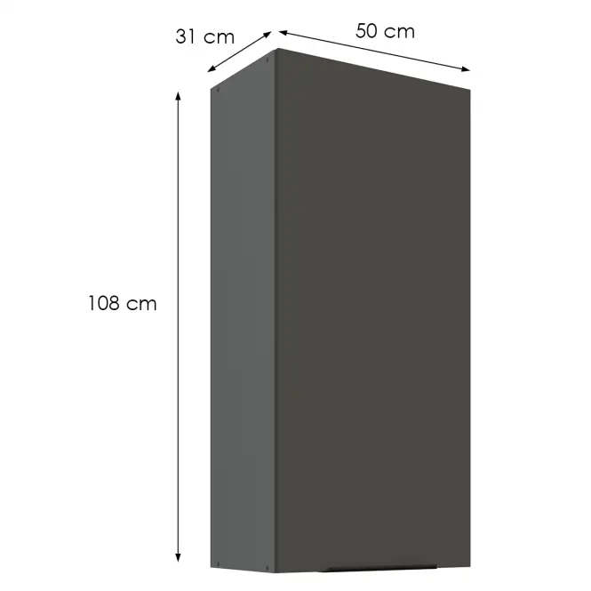 Kuchynská skrinka Aria-Gr/Ant Anti Fingerprint 50g-108 1f