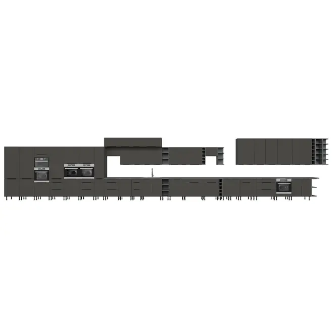 Kuchynská skrinka Aria-Gr/Ant Anti Fingerprint 45g-108 1f