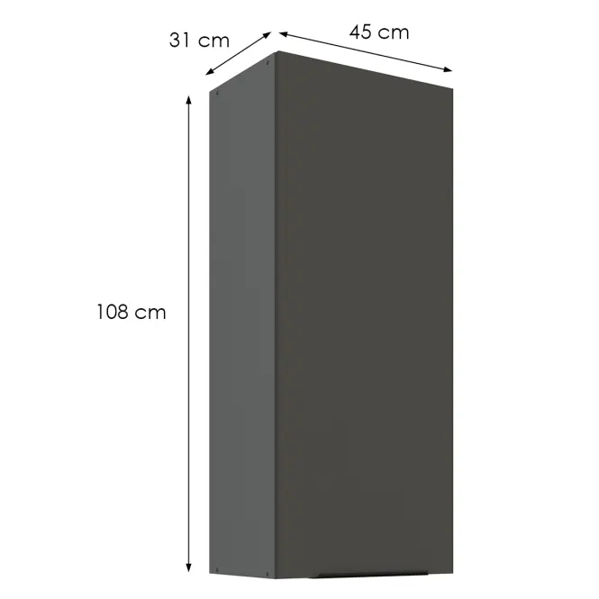 Kuchynská skrinka Aria-Gr/Ant Anti Fingerprint 45g-108 1f