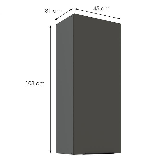Kuchynská skrinka Aria-Gr/Ant Anti Fingerprint 45g-108 1f