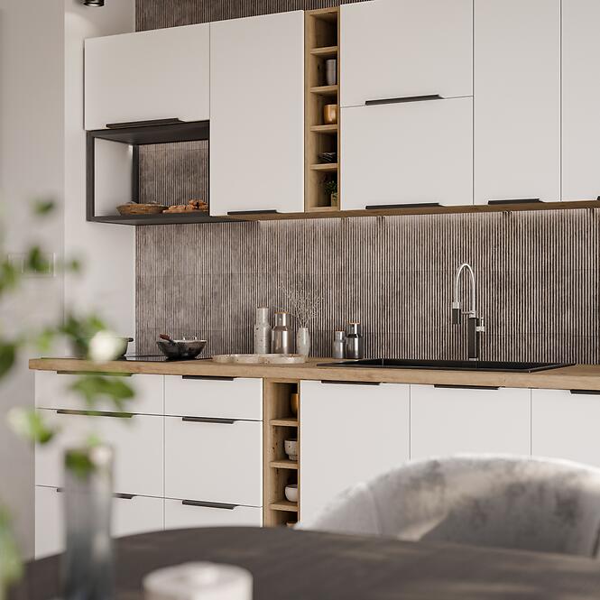 Kuchynská skrinka Aria-Wh/Ar Anti Fingerprint 80 Nagu-36 1f