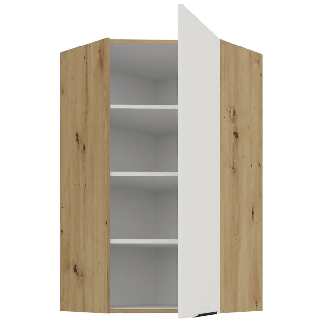 Kuchynská skrinka Aria-Wh/Ar Anti Fingerprint 60x60 Gn-108 1f (45°)