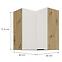 Kuchynská skrinka Aria-Wh/Ar Anti Fingerprint 60x60 Gn-72 2f (90°),2
