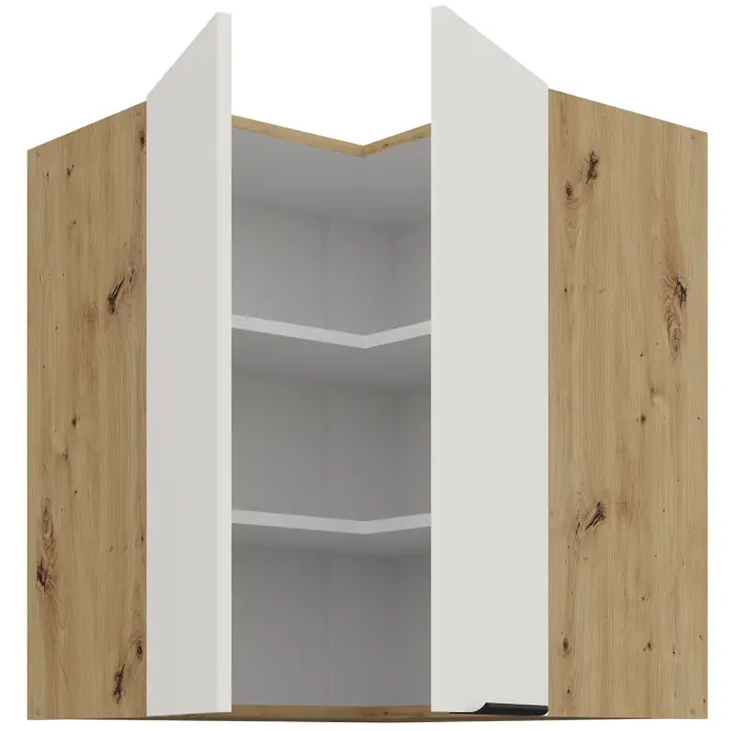 Kuchynská skrinka Aria-Wh/Ar Anti Fingerprint 60x60 Gn-72 2f (90°)