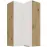Kuchynská skrinka Aria-Wh/Ar Anti Fingerprint 60x60 Gn-108 2f (90°)