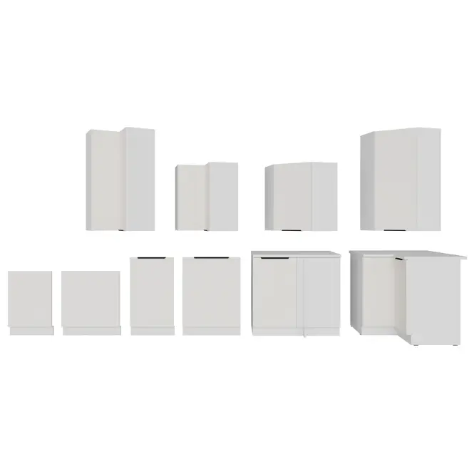 Kuchynská skrinka Aria-Wh/Wh Anti Fingerprint 80g-72 2f