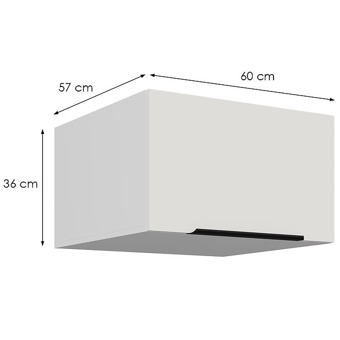 Kuchynská skrinka Aria-Wh/Wh Anti Fingerprint 60 Nagu-36 1f