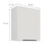 Kuchynská skrinka Aria-Wh/Wh Anti Fingerprint 60g-72 1f,2