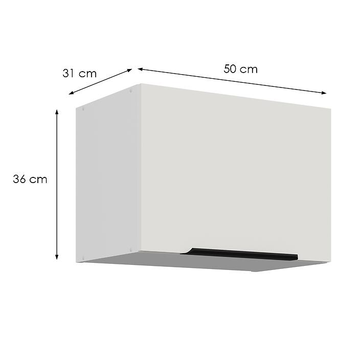 Kuchynská skrinka Aria-Wh/Wh Anti Fingerprint 50gu-36 1f