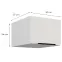 Kuchynská skrinka Aria-Wh/Wh Anti Fingerprint 50 Nagu-36 1f,2