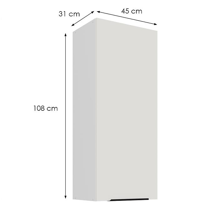 Kuchynská skrinka Aria-Wh/Wh Anti Fingerprint 45g-108 1f
