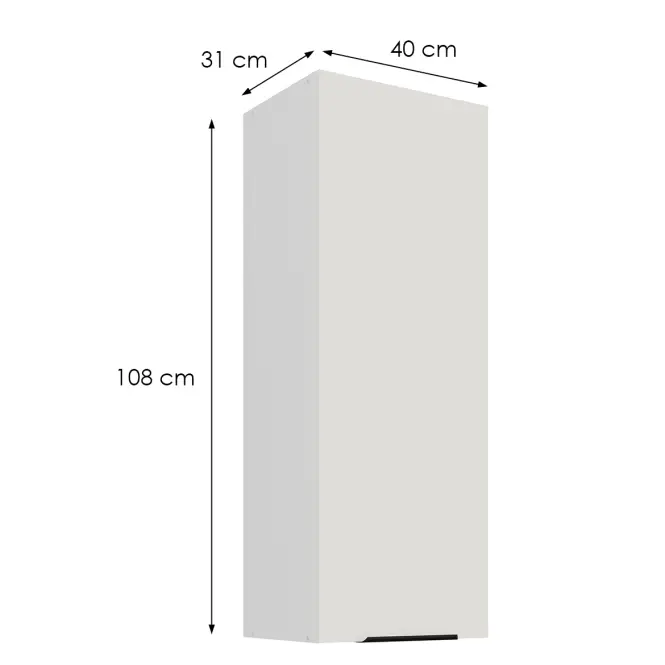 Kuchynská skrinka Aria-Wh/Wh Anti Fingerprint 40g-108 1f