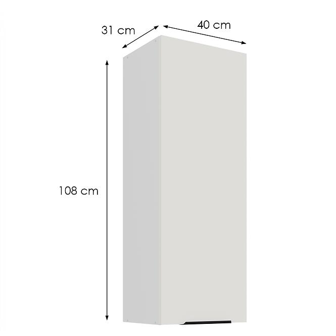 Kuchynská skrinka Aria-Wh/Wh Anti Fingerprint 40g-108 1f