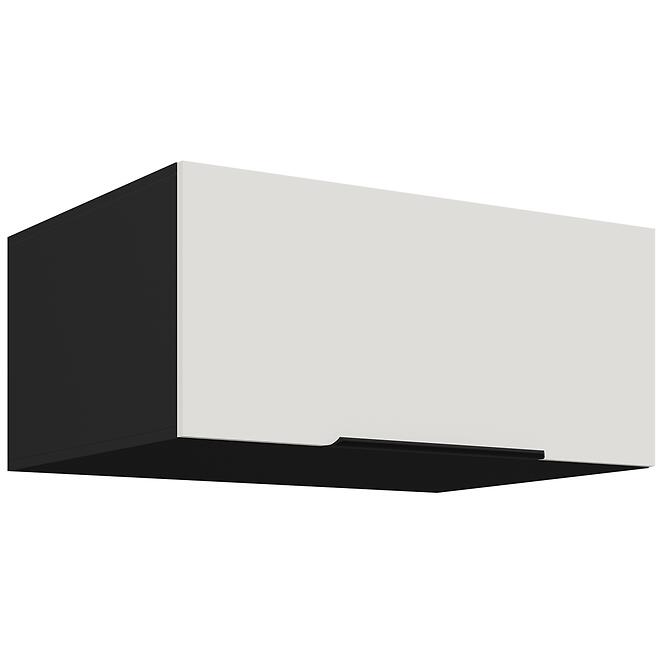Kuchynská skrinka Aria-Wh/Bl Anti Fingerprint 80 Nagu-36 1f