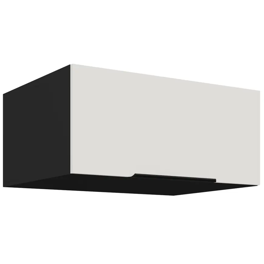 Kuchynská skrinka Aria-Wh/Bl Anti Fingerprint 80 Nagu-36 1f