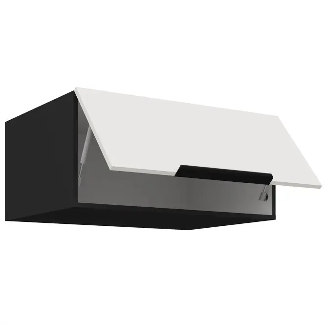 Kuchynská skrinka Aria-Wh/Bl Anti Fingerprint 80 Nagu-36 1f