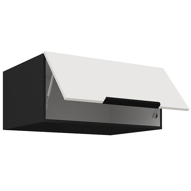 Kuchynská skrinka Aria-Wh/Bl Anti Fingerprint 80 Nagu-36 1f,3