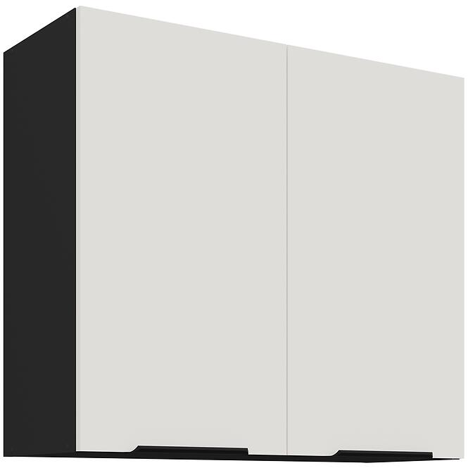 Kuchynská skrinka Aria-Wh/Bl Anti Fingerprint 80g-72 2f