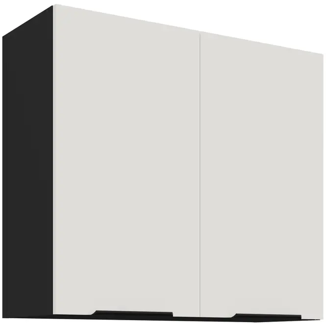 Kuchynská skrinka Aria-Wh/Bl Anti Fingerprint 80g-72 2f