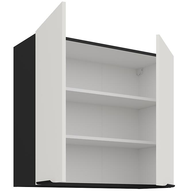 Kuchynská skrinka Aria-Wh/Bl Anti Fingerprint 80g-72 2f,3
