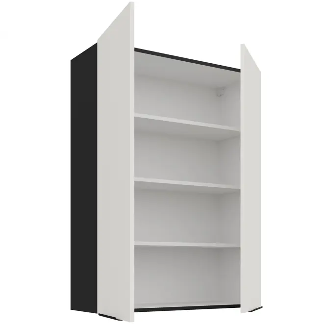 Kuchynská skrinka Aria-Wh/Bl Anti Fingerprint 80g-108 2f