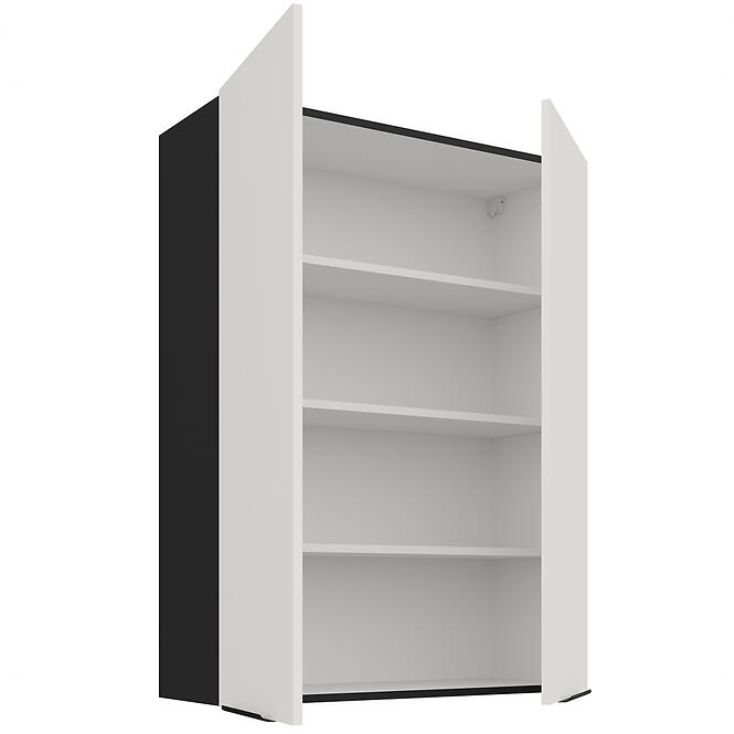 Kuchynská skrinka Aria-Wh/Bl Anti Fingerprint 80g-108 2f,3