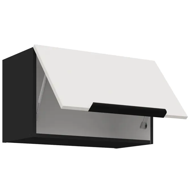 Kuchynská skrinka Aria-Wh/Bl Anti Fingerprint 60gu-36 1f