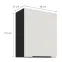Kuchynská skrinka Aria-Wh/Bl Anti Fingerprint 60g-72 1f,2