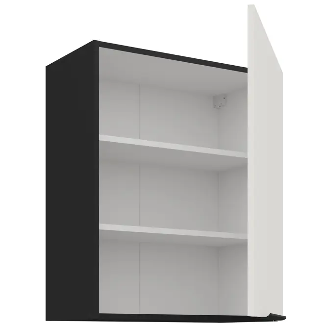 Kuchynská skrinka Aria-Wh/Bl Anti Fingerprint 60g-72 1f