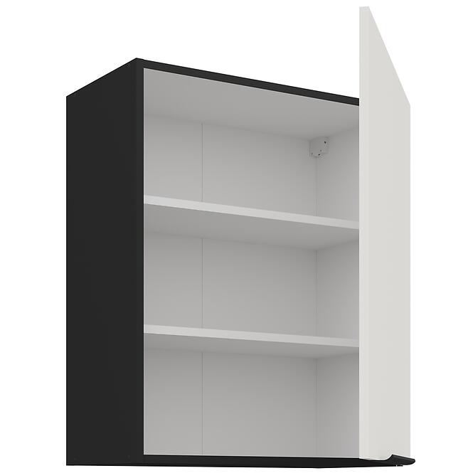 Kuchynská skrinka Aria-Wh/Bl Anti Fingerprint 60g-72 1f,3
