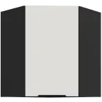 Kuchynská skrinka Aria-Wh/Bl Anti Fingerprint 60x60 Gn-72 1f (45°)