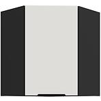 Kuchynská skrinka Aria-Wh/Bl Anti Fingerprint 60x60 Gn-72 1f (45°)