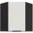 Kuchynská skrinka Aria-Wh/Bl Anti Fingerprint 60x60 Gn-72 1f (45°)