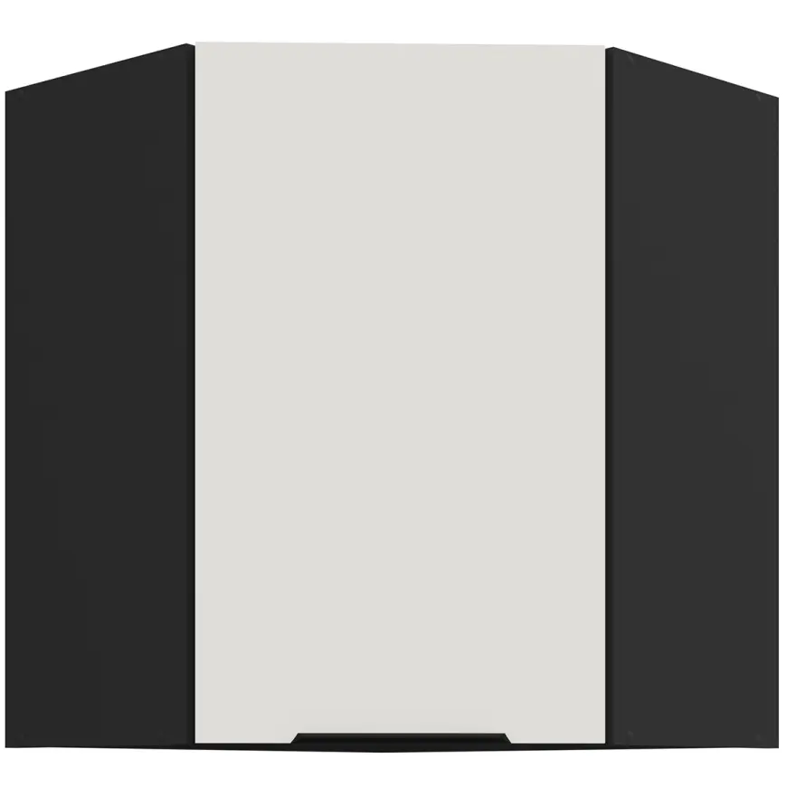 Kuchynská skrinka Aria-Wh/Bl Anti Fingerprint 60x60 Gn-72 1f (45°)
