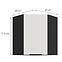 Kuchynská skrinka Aria-Wh/Bl Anti Fingerprint 60x60 Gn-72 1f (45°),2