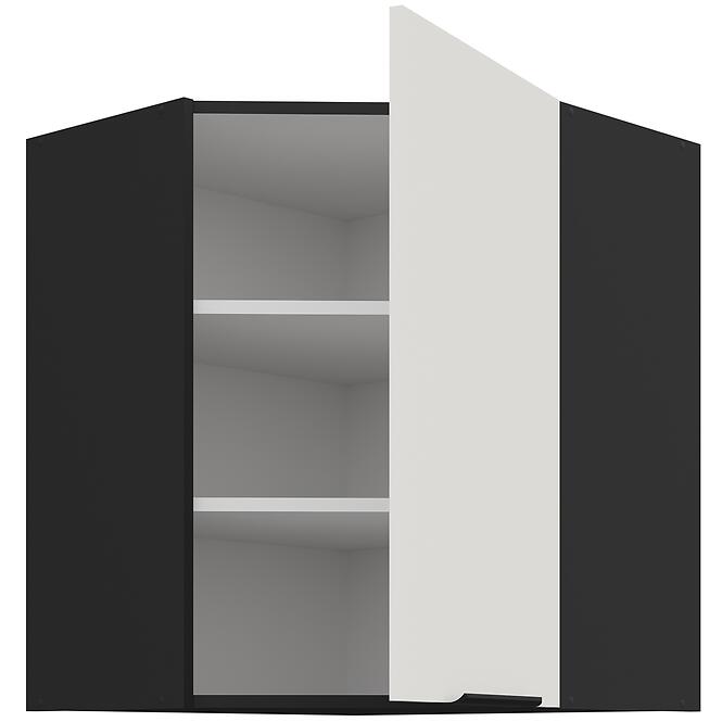 Kuchynská skrinka Aria-Wh/Bl Anti Fingerprint 60x60 Gn-72 1f (45°)