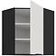Kuchynská skrinka Aria-Wh/Bl Anti Fingerprint 60x60 Gn-72 1f (45°),3