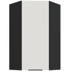 Kuchynská skrinka Aria-Wh/Bl Anti Fingerprint 60x60 Gn-108 1f (45°)