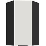 Kuchynská skrinka Aria-Wh/Bl Anti Fingerprint 60x60 Gn-108 1f (45°)