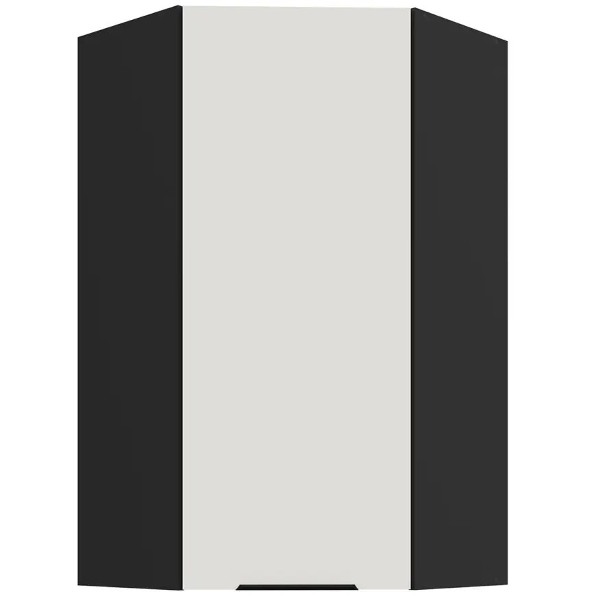 Kuchynská skrinka Aria-Wh/Bl Anti Fingerprint 60x60 Gn-108 1f (45°)