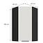 Kuchynská skrinka Aria-Wh/Bl Anti Fingerprint 60x60 Gn-108 1f (45°),2