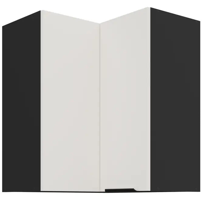 Kuchynská skrinka Aria-Wh/Bl Anti Fingerprint 60x60 Gn-72 2f (90°)