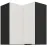 Kuchynská skrinka Aria-Wh/Bl Anti Fingerprint 60x60 Gn-72 2f (90°)