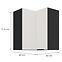 Kuchynská skrinka Aria-Wh/Bl Anti Fingerprint 60x60 Gn-72 2f (90°),2