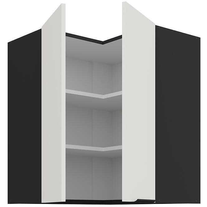 Kuchynská skrinka Aria-Wh/Bl Anti Fingerprint 60x60 Gn-72 2f (90°),3