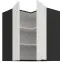 Kuchynská skrinka Aria-Wh/Bl Anti Fingerprint 60x60 Gn-72 2f (90°),3